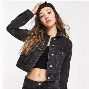 Like New! TopShop Tilda Crop Denim Jacket